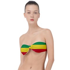 Current Flag Of Ethiopia Classic Bandeau Bikini Top  by abbeyz71