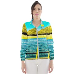 Pop Art Beach Umbrella  Women s Windbreaker by essentialimage