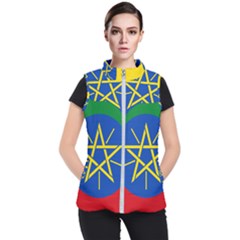 Current Flag Of Ethiopia Women s Puffer Vest by abbeyz71