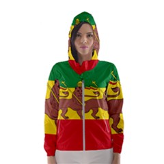 Flag Of Ethiopian Empire  Women s Hooded Windbreaker by abbeyz71