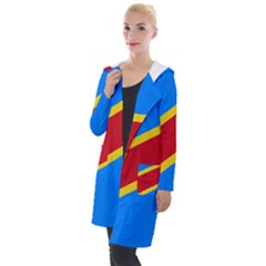 Flag Of The Democratic Republic Of The Congo, 2003-2006 Hooded Pocket Cardigan by abbeyz71