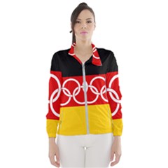 Olympic Flag Of Germany, 1960-1968 Women s Windbreaker by abbeyz71