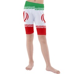 Flag Of Iran Kids  Mid Length Swim Shorts by abbeyz71