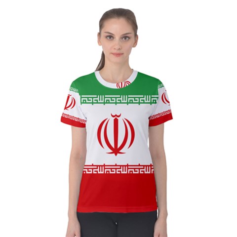 Flag Of Iran Women s Cotton Tee by abbeyz71