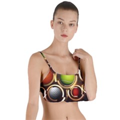 Sport Ball Tennis Golf Football Layered Top Bikini Top  by HermanTelo