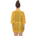 Pattern Yellow Half Sleeve Chiffon Kimono View2