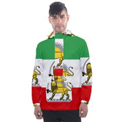 State Flag Of The Imperial State Of Iran, 1907-1979 Men s Front Pocket Pullover Windbreaker by abbeyz71