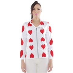 Heart Red Love Valentines Day Women s Windbreaker by HermanTelo