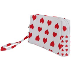 Heart Red Love Valentines Day Wristlet Pouch Bag (small) by HermanTelo