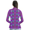 Peace Is Cool Again And Decorative Flowers Drape Collar Cardigan View2