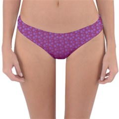 Background Polka Pattern Pink Reversible Hipster Bikini Bottoms by HermanTelo