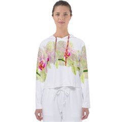 Phalenopsis Orchid White Lilac Watercolor Aquarel Women s Slouchy Sweat