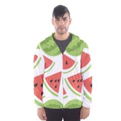 Watermelon Juice Auglis Clip Art Watermelon Men s Hooded Windbreaker