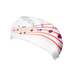 Music Notes Clef Sound Yoga Headband by HermanTelo