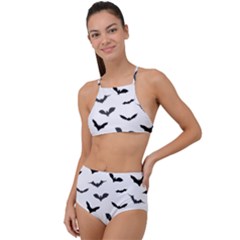 Bats Pattern High Waist Tankini Set by Sobalvarro