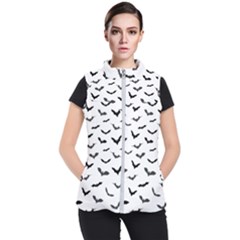 Bats Pattern Women s Puffer Vest by Sobalvarro