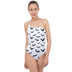 Bats Pattern Classic One Shoulder Swimsuit by Sobalvarro