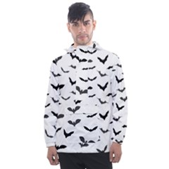 Bats Pattern Men s Front Pocket Pullover Windbreaker by Sobalvarro