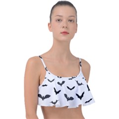 Bats Pattern Frill Bikini Top by Sobalvarro