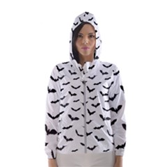 Bats Pattern Women s Hooded Windbreaker by Sobalvarro