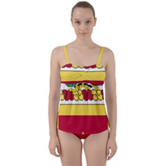Coat Of Arms Of United States Army 131st Field Artillery Regiment Twist Front Tankini Set by abbeyz71