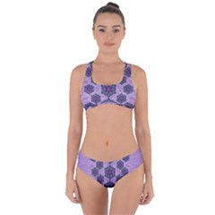 A Gift With Flowers Stars And Bubble Wrap Criss Cross Bikini Set by pepitasart
