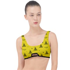 Gadsden Flag Don t Tread On Me Yellow And Black Pattern With American Stars The Little Details Bikini Top by snek