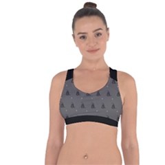 Gadsden Flag Don t Tread On Me Black And Gray Snake And Metal Gothic Crosses Cross String Back Sports Bra by snek