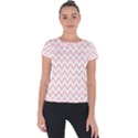 Chevrons Roses Short Sleeve Sports Top  View1