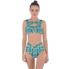 Sea And Florals In Deep Love Bandaged Up Bikini Set  by pepitasart