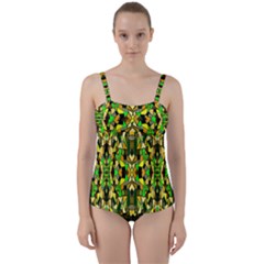 Ab 97 Twist Front Tankini Set by ArtworkByPatrick