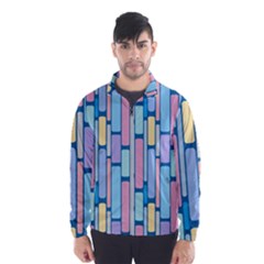 Background Wallpaper Block Pattern Men s Windbreaker