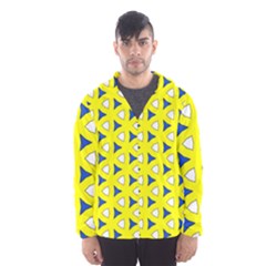 Pattern Yellow Pattern Texture Seamless Modern Colorful Repeat Men s Hooded Windbreaker