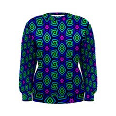 Seamless Pattern Pattern Purple Stars Women s Sweatshirt