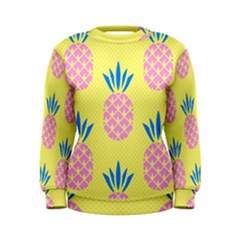 Summer Pineapple Seamless Pattern Women s Sweatshirt by Sobalvarro