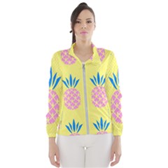 Summer Pineapple Seamless Pattern Women s Windbreaker by Sobalvarro