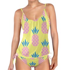 Summer Pineapple Seamless Pattern Tankini Set by Sobalvarro