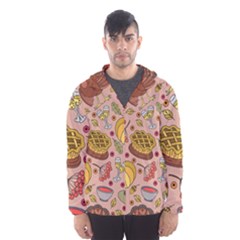 Thanksgiving Pattern Men s Hooded Windbreaker by Sobalvarro