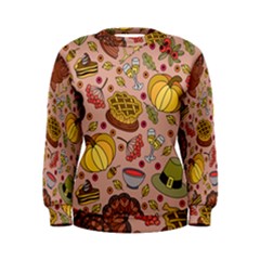 Thanksgiving Pattern Women s Sweatshirt by Sobalvarro