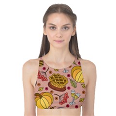 Thanksgiving Pattern Tank Bikini Top by Sobalvarro