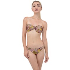 Thanksgiving Pattern Classic Bandeau Bikini Set by Sobalvarro