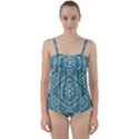 Paradise Flowers In Lovely Colors Twist Front Tankini Set View1