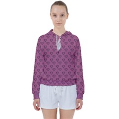 Heart Face Mauve Women s Tie Up Sweat