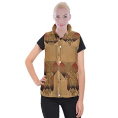 Wonderful Elephant Women s Button Up Vest by FantasyWorld7