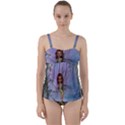 Cute Ittle Fairy With Ladybug Twist Front Tankini Set View1