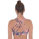 Brick Wall Flower Pot in Color Cross String Back Sports Bra View2