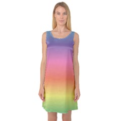 Rainbow Shades Sleeveless Satin Nightdress by designsbymallika