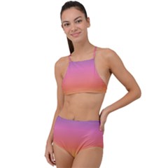 Rainbow Shades High Waist Tankini Set by designsbymallika