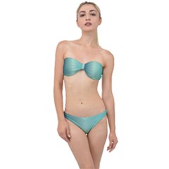 Blue Shades Classic Bandeau Bikini Set by designsbymallika