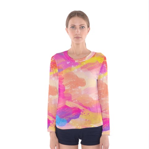 Colourful Shades Women s Long Sleeve Tee by designsbymallika